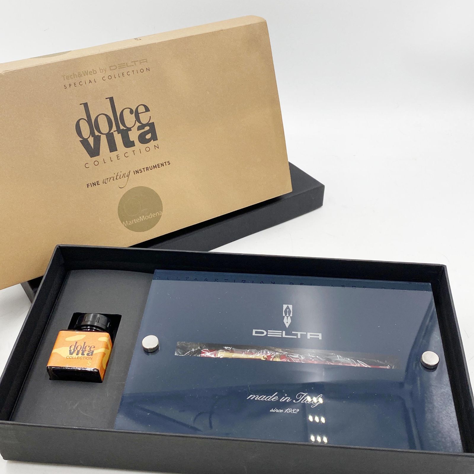 未使用 DELTA デルタ dolce vita ドルチェ ビータ マーブルレッド 
