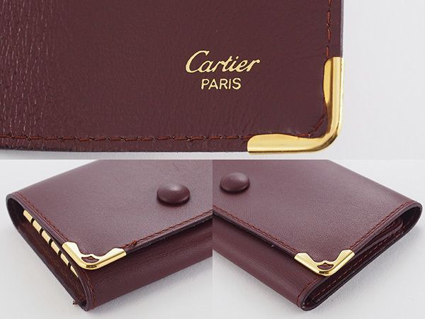 カルティエ Cartier マストライン キーケース L3000006 ボルドー