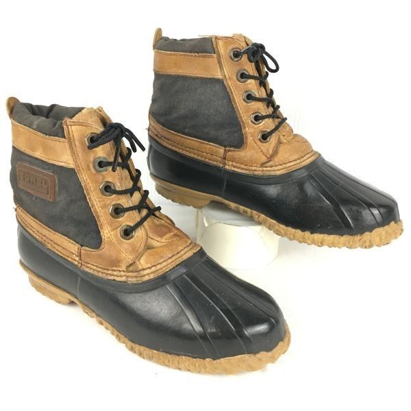 90s?|カナダ製ビンテージ SOREL|ソレル size23.0-24.0程度|茶|ブラウン スノーブーツ|ハンターブーツ|暖かライナー 管No.YA230<sale>