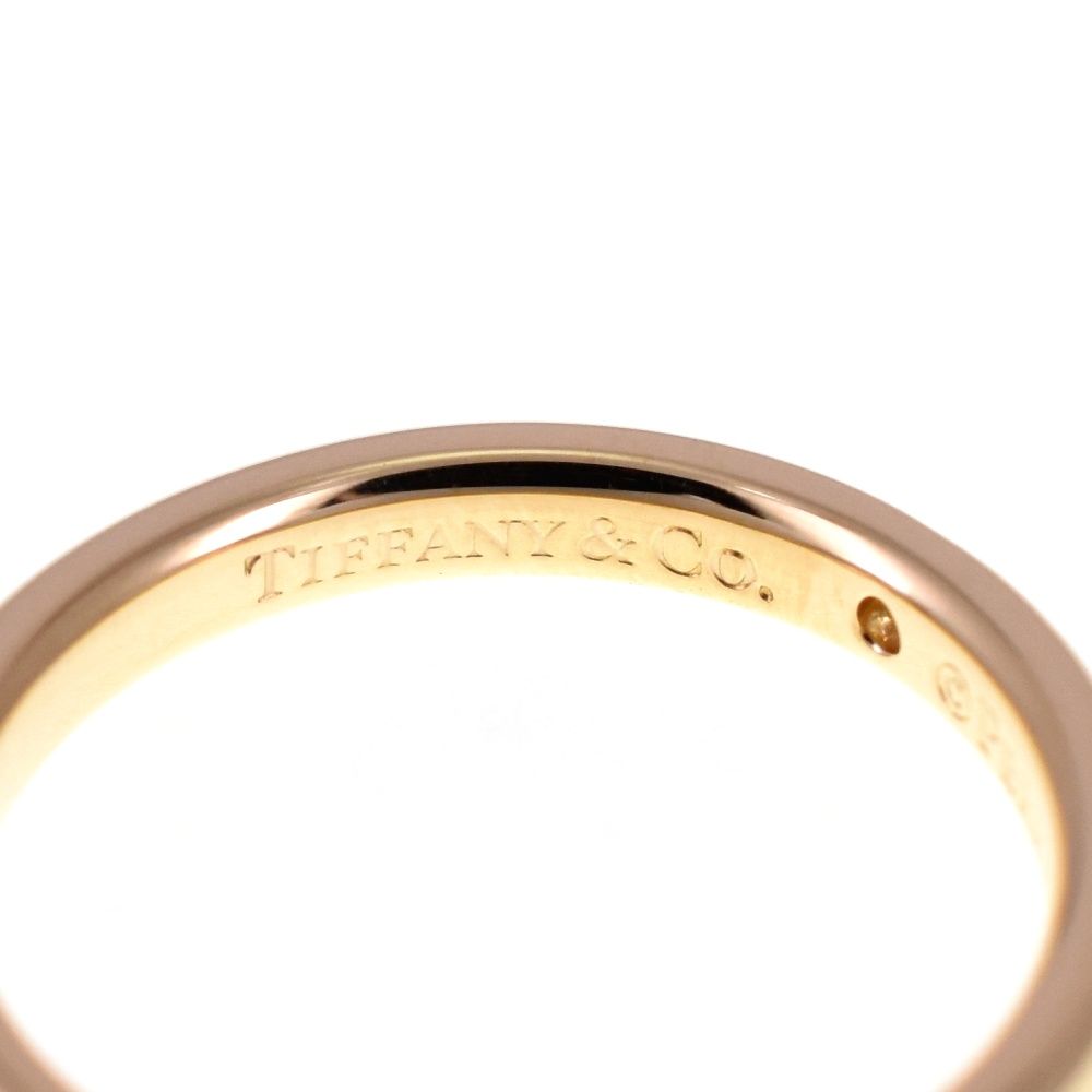 ティファニー TIFFANY-Co. ウェディング バンドリング サイズ50 JP10 K18YG ダイヤモンド レディース S 139328