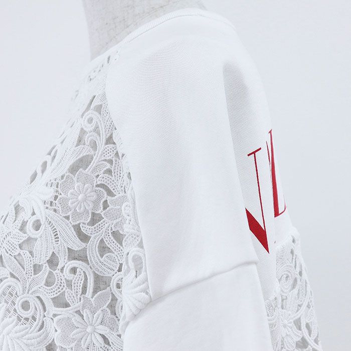 美品】Valentino ヴァレンチノ トレーナー ロゴ プリント フローラル