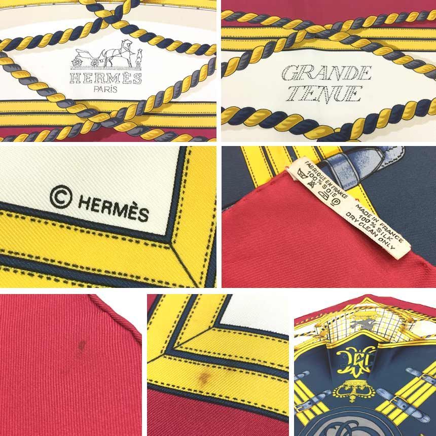 HERMES エルメス カレ90 スカーフ GRANDE TENUE 馬の礼装 HERMES エルメス カレ90 スカーフ GRANDE TENUE 馬の礼装