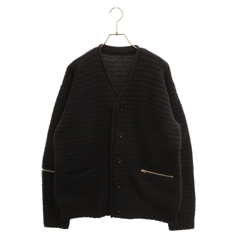 Sacai (サカイ) 21AW Wool Knit Cardigan ウールニットカーディガン ブラック - メルカリ