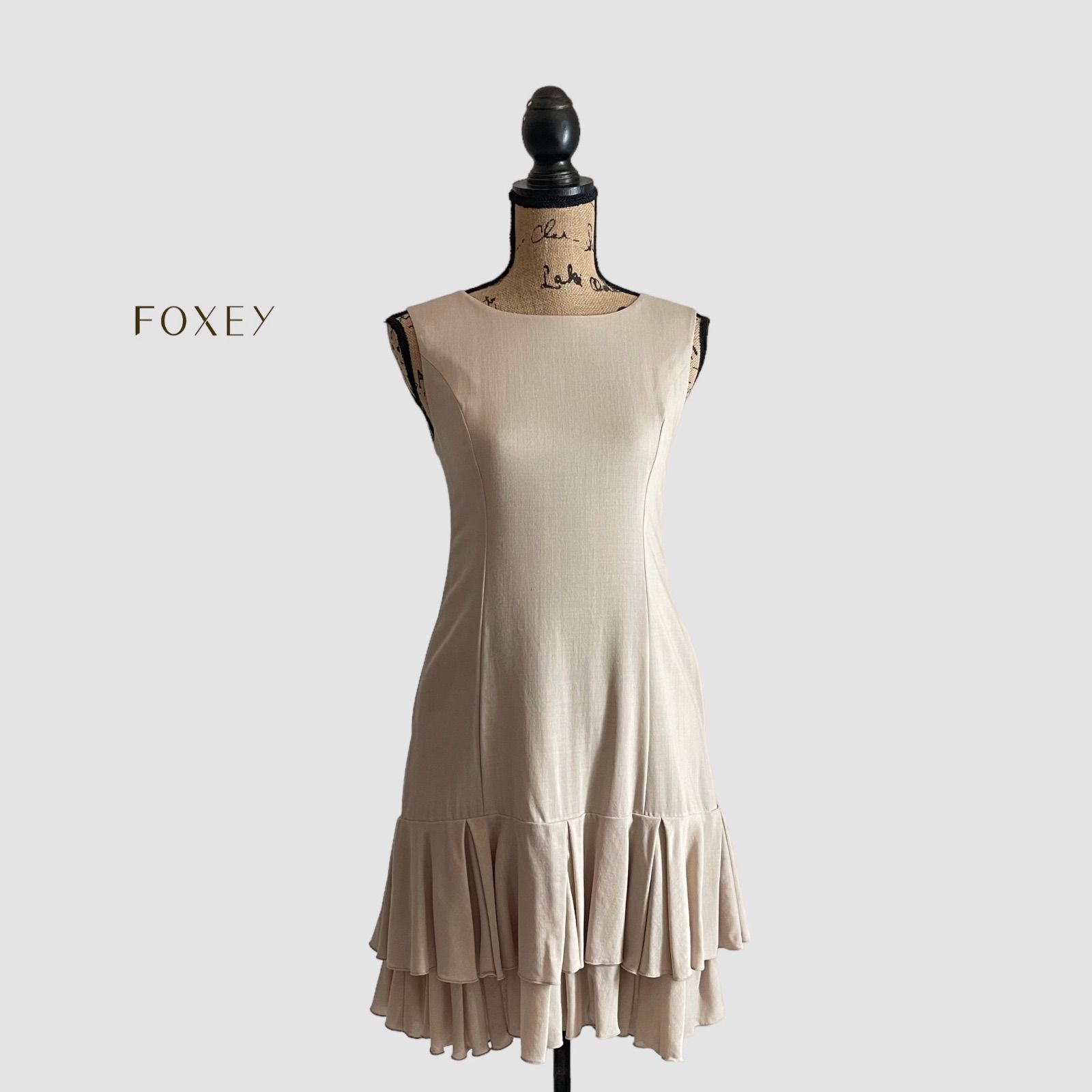 FOXEY フォクシー ワンピース ベージュナチュラル Marigold