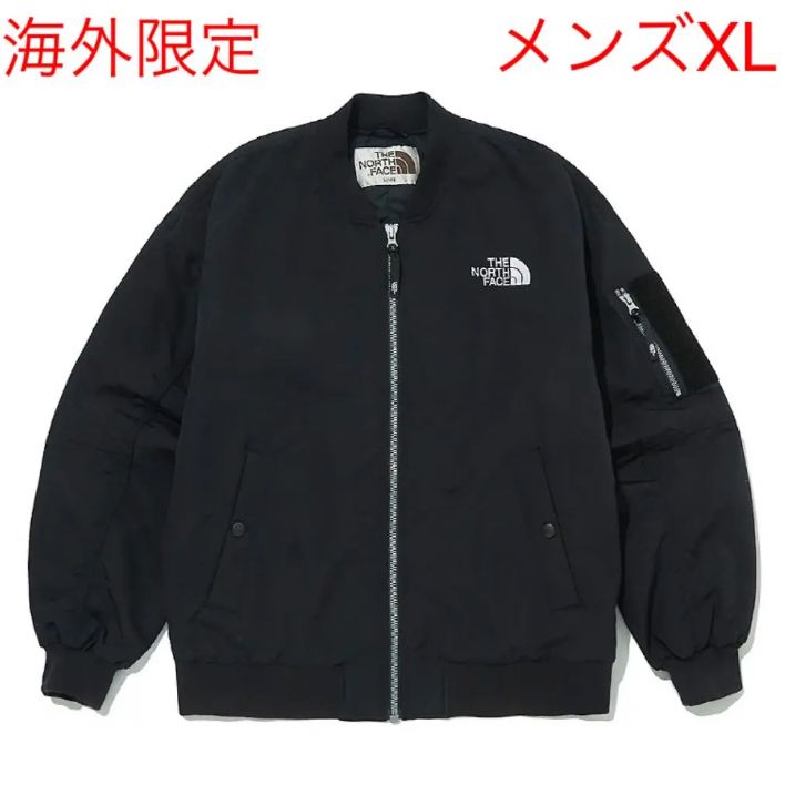 海外限定 新品 ノースフェイス ホワイトレーベル MA-1 ブラックXL 