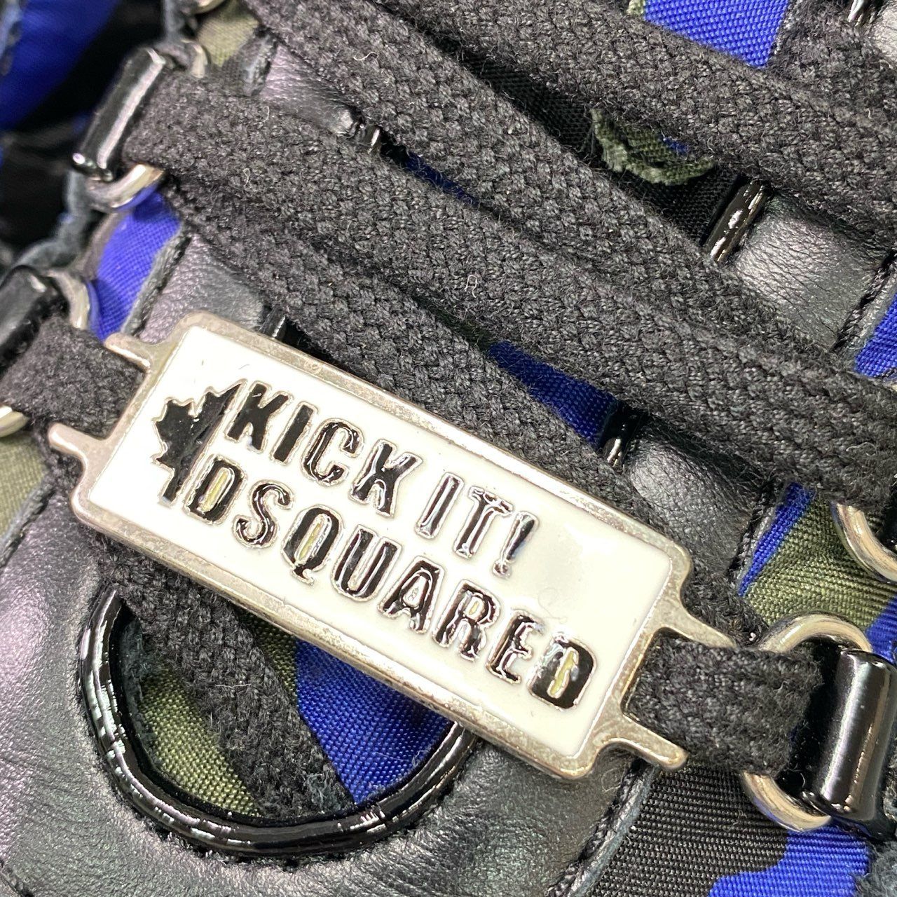 4c18 DSQUARED2 ディースクエアード 551 迷彩 レオパード柄 ローカット 