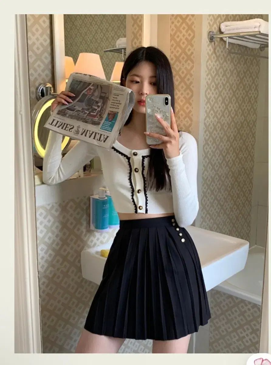 seooocookie ソークッキー プリーツ スカート