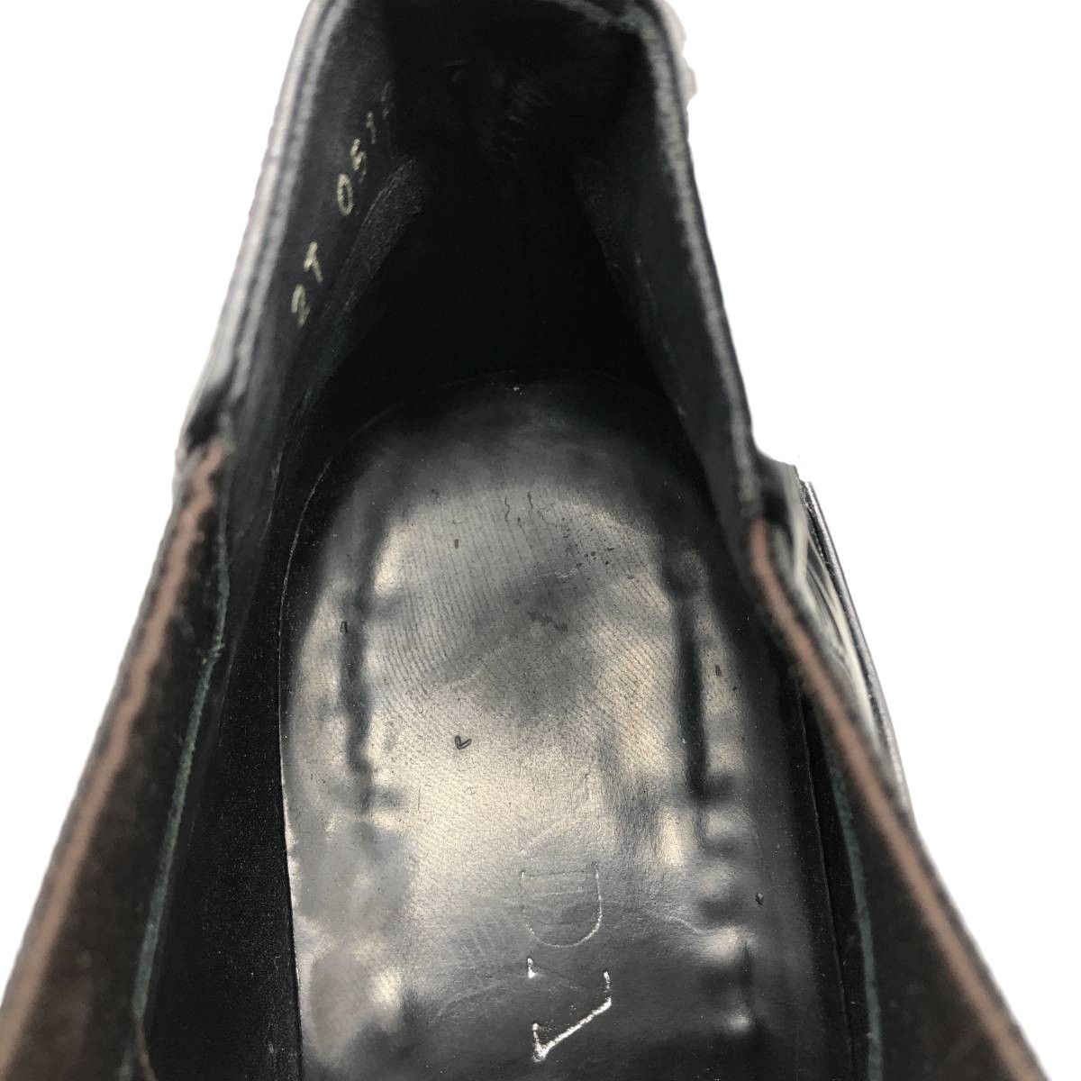 古着 プラダ PRADA ストレートチップ サイドゴアブーツ イタリア製 7  