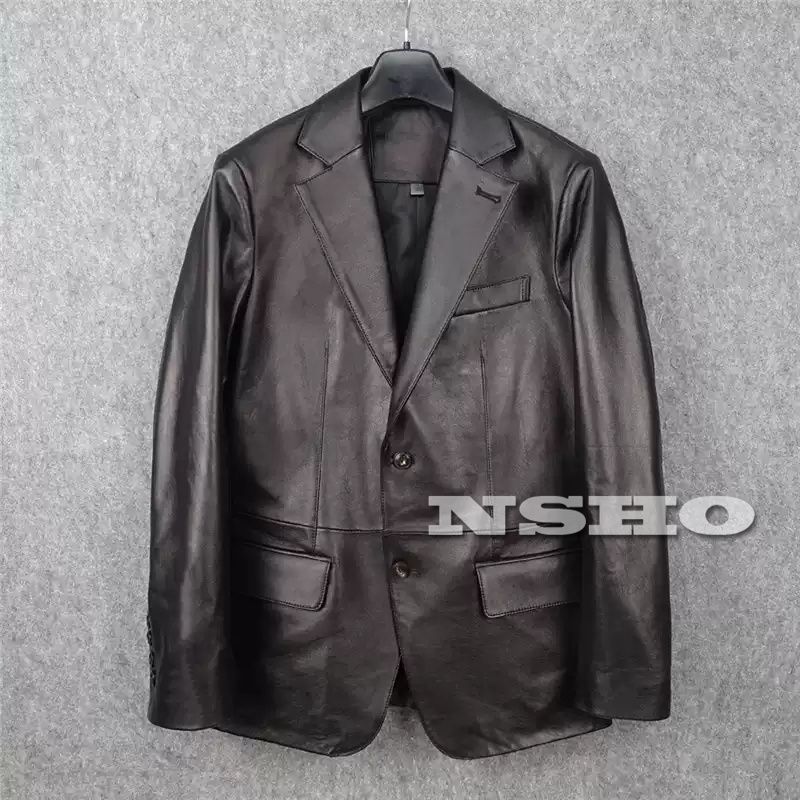 シープスキン 1800s ダリウススタイル コサックコート テーラード 通勤 レザージャケット カーコート 植物鞣し