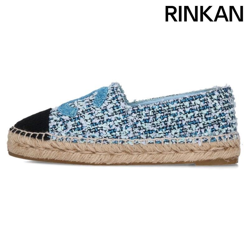 シャネル G34546 エスパドリーユツイードココマークスニーカー