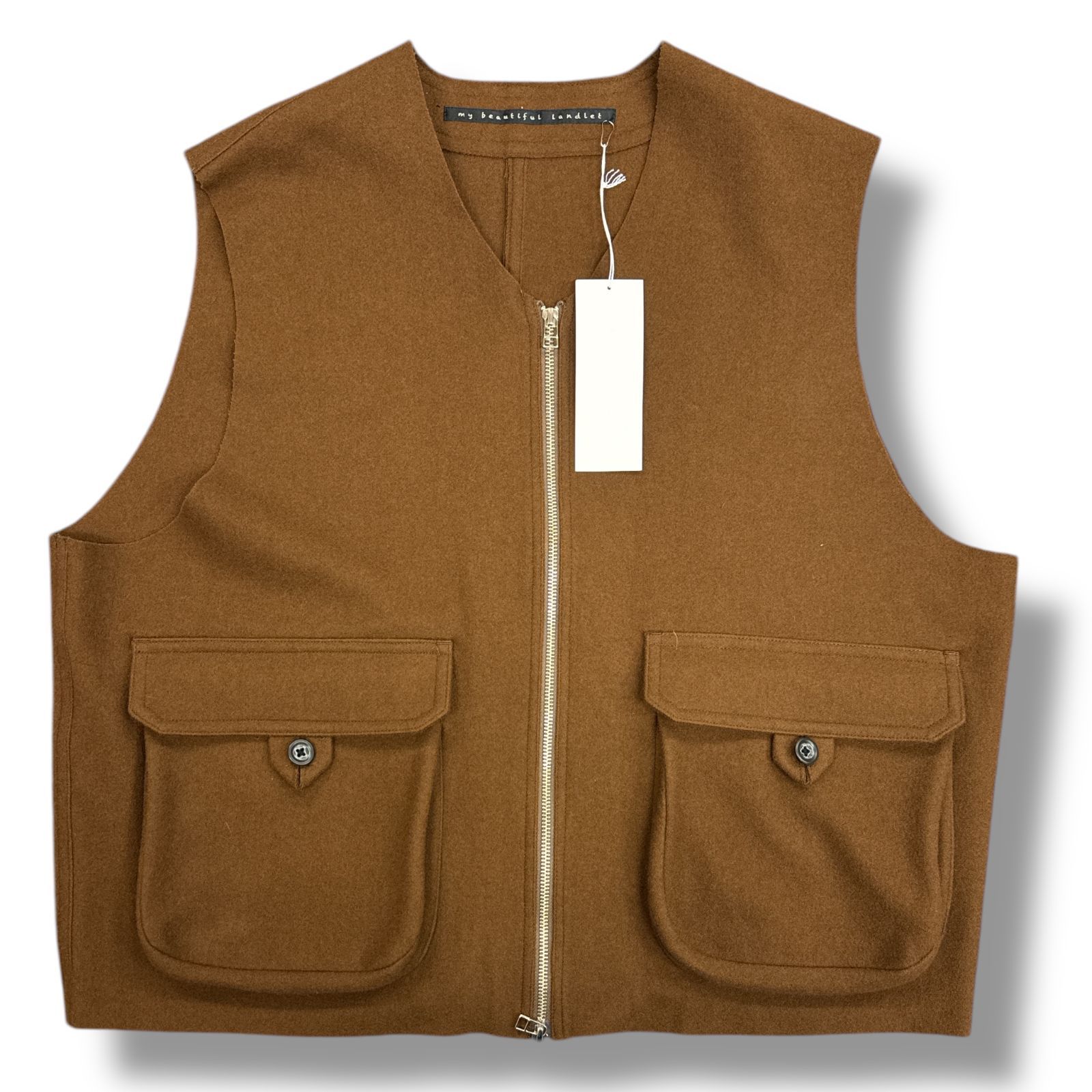 my beautiful landlet コーデュロイ バックパックベスト my beautiful