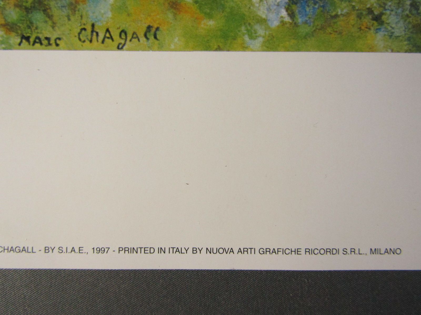 シャガール　「ヴァンスの恋人」ポスター　印刷物　50x39cm-6
