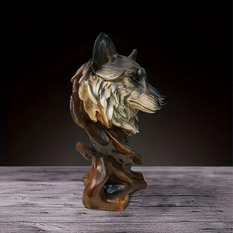 置物 装飾品 フィギュア 狼 オオカミ ウルフ オブジェ オーナメント