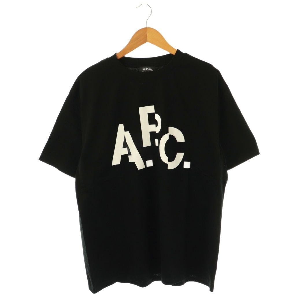 A.P.C. × relume 別注 Tシャツ ブラック ロゴ刺繍 Sサイズ ブランド古着】APC / アーペーセー ロゴ刺繍 半袖Tシャツ | 半袖