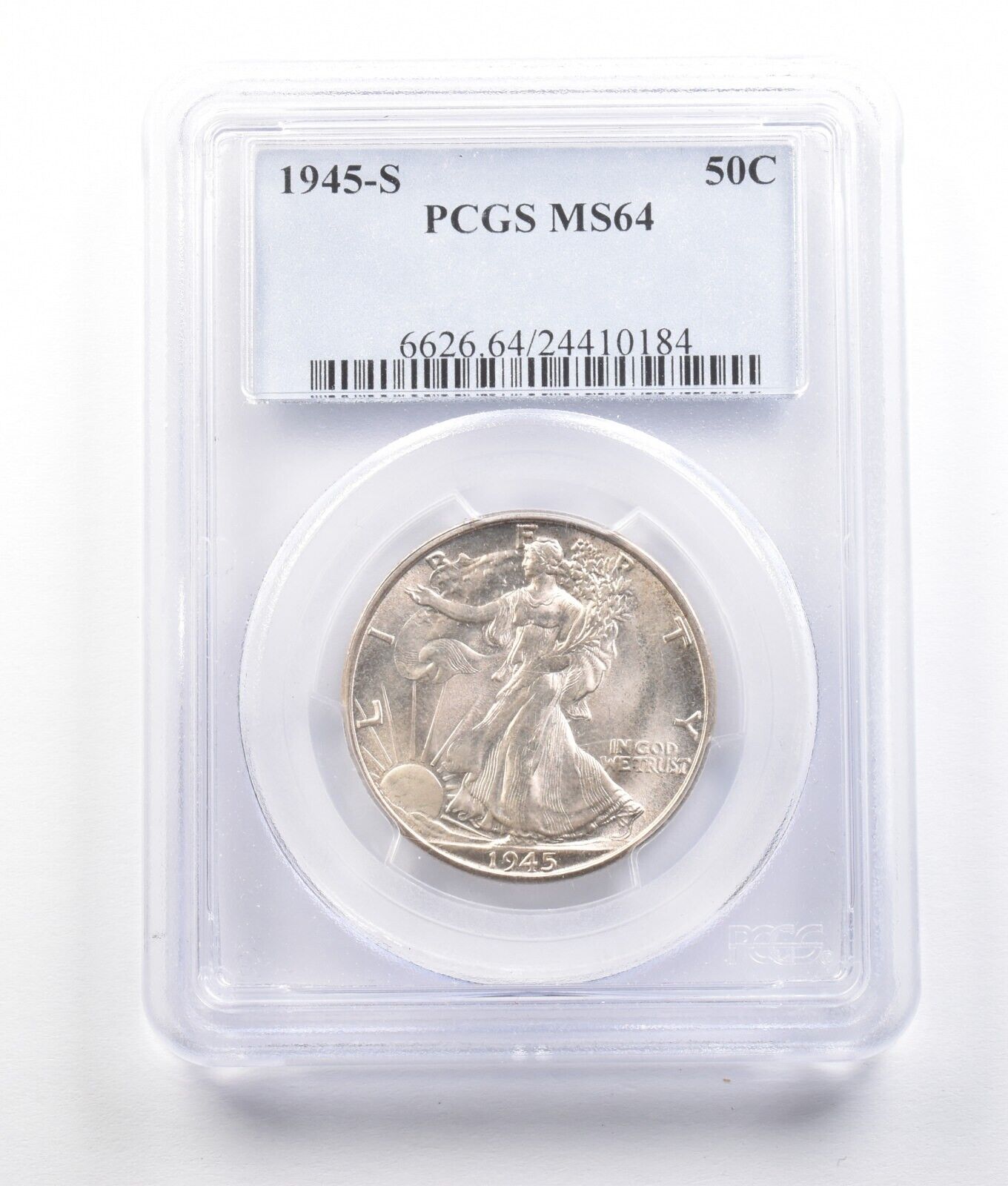 1945-S ウォーキング リバティ ハーフダラー MS64 PCGS *2795