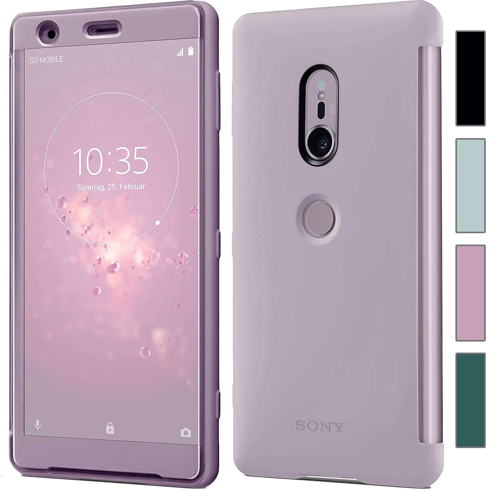 【在庫処分】純正 ケース SONY Xperia XZ2 エクスペリア スマホ 手帳型 カバー SCTH40JP ピンク SO-03K SOV37
