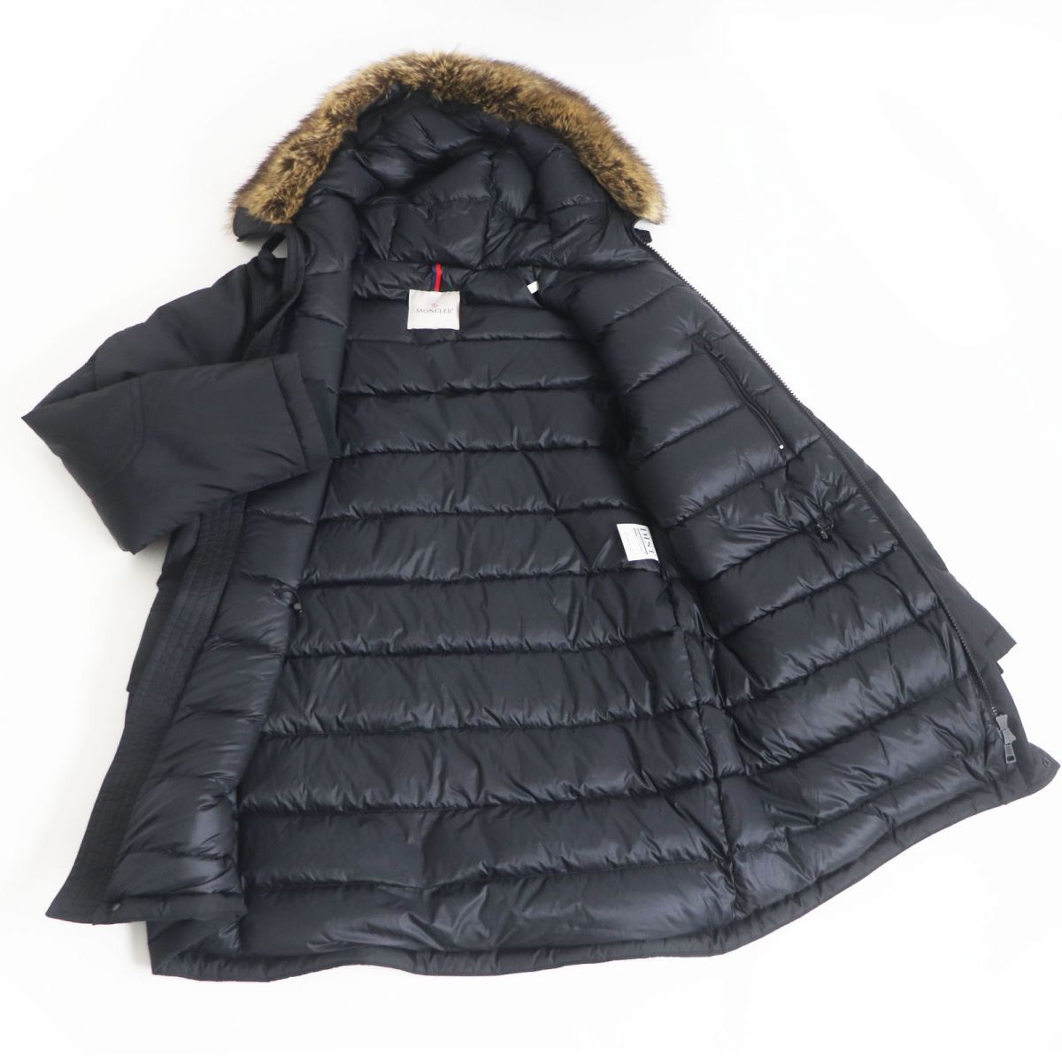 美品□21-22AW MONCLER/モンクレール AJA GIUBBOTTO エコファー フーデッド WZIP ダウンジャケット/コート ブラック 2  国内正規品 メンズ - メルカリ