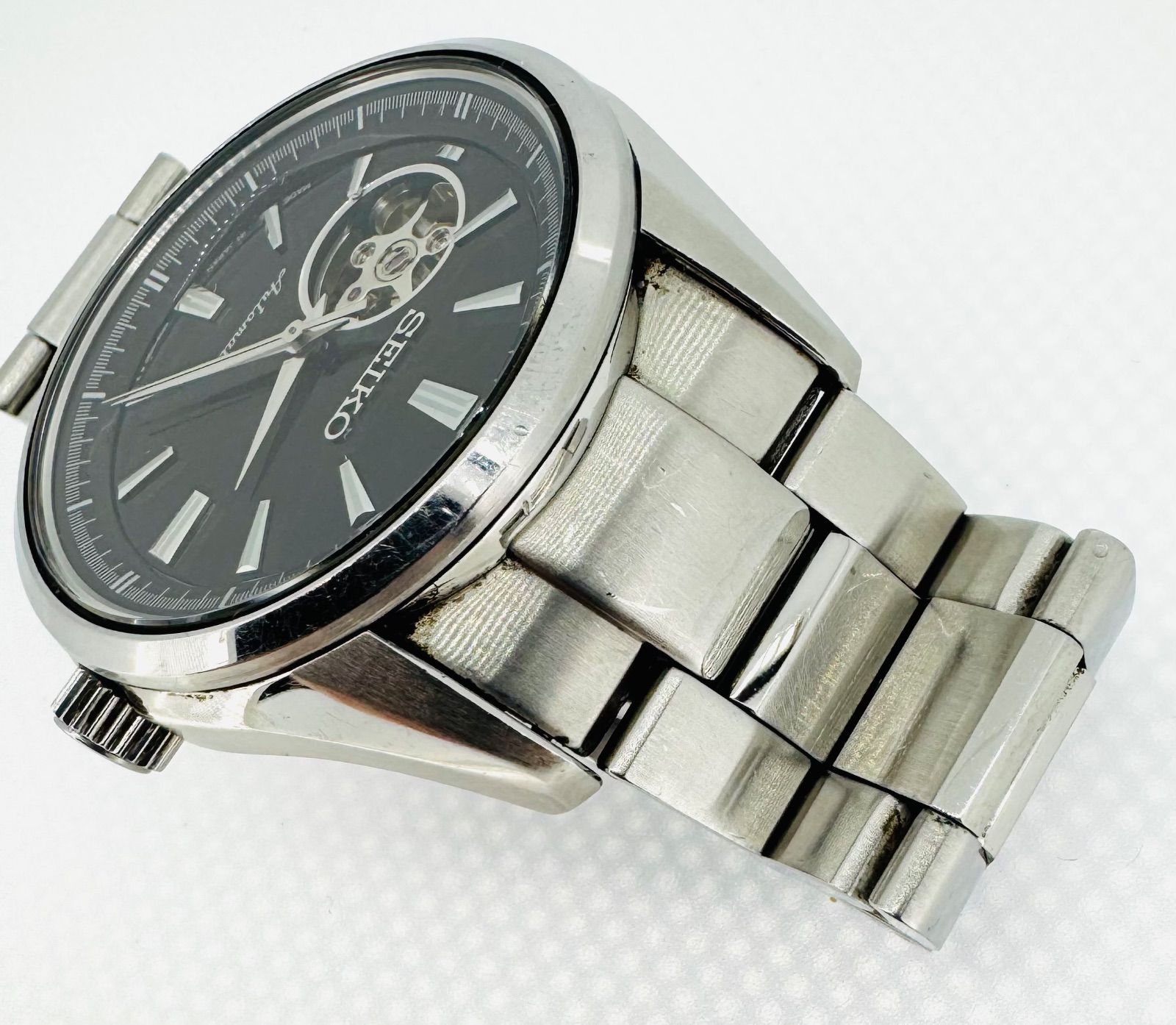 SEIKO セイコー 【プレサージュ 自動巻き 腕時計 裏スケ 4R38-00S0