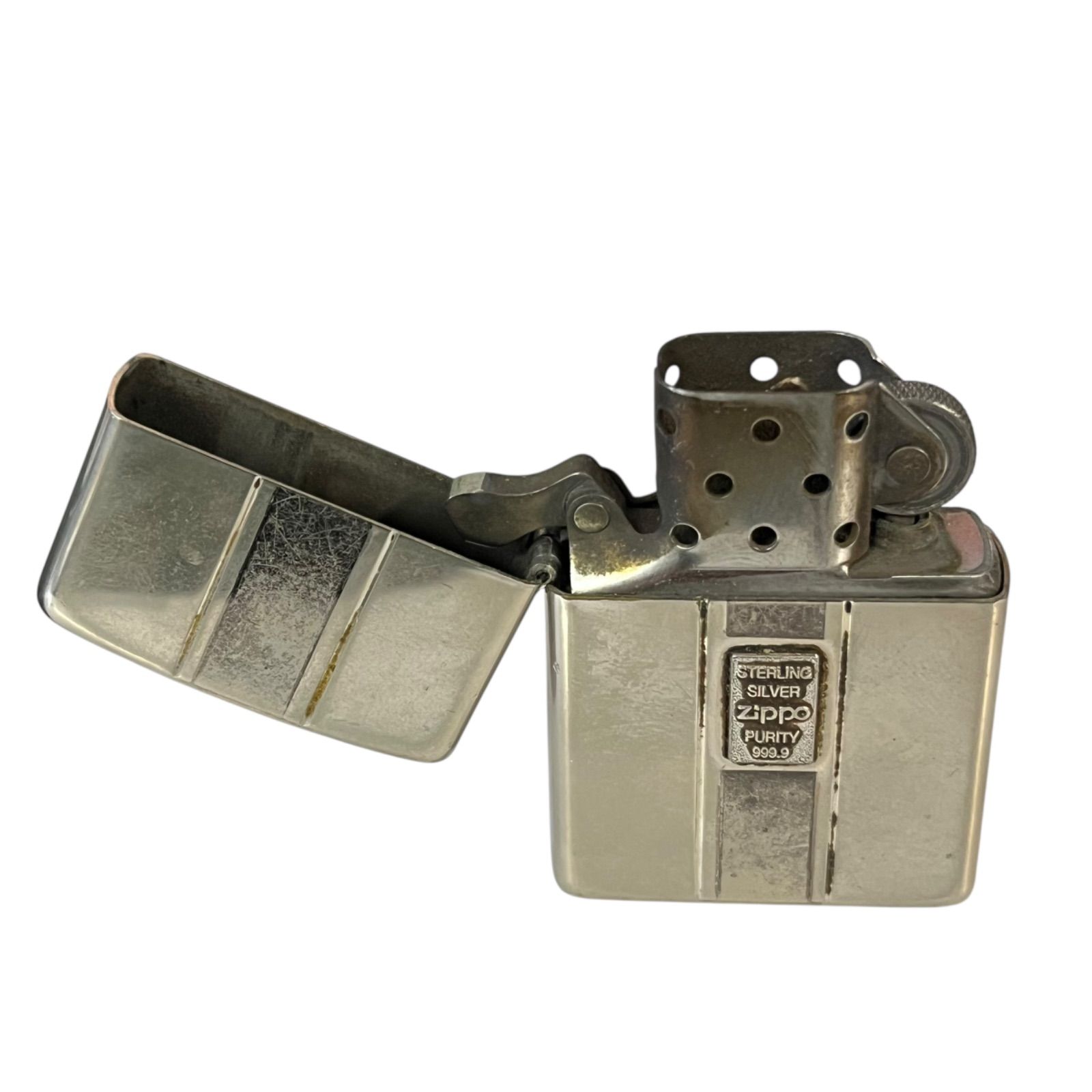 管31137】着火未確認☆ZIPPO ジッポー 純銀 999.9 スターリング
