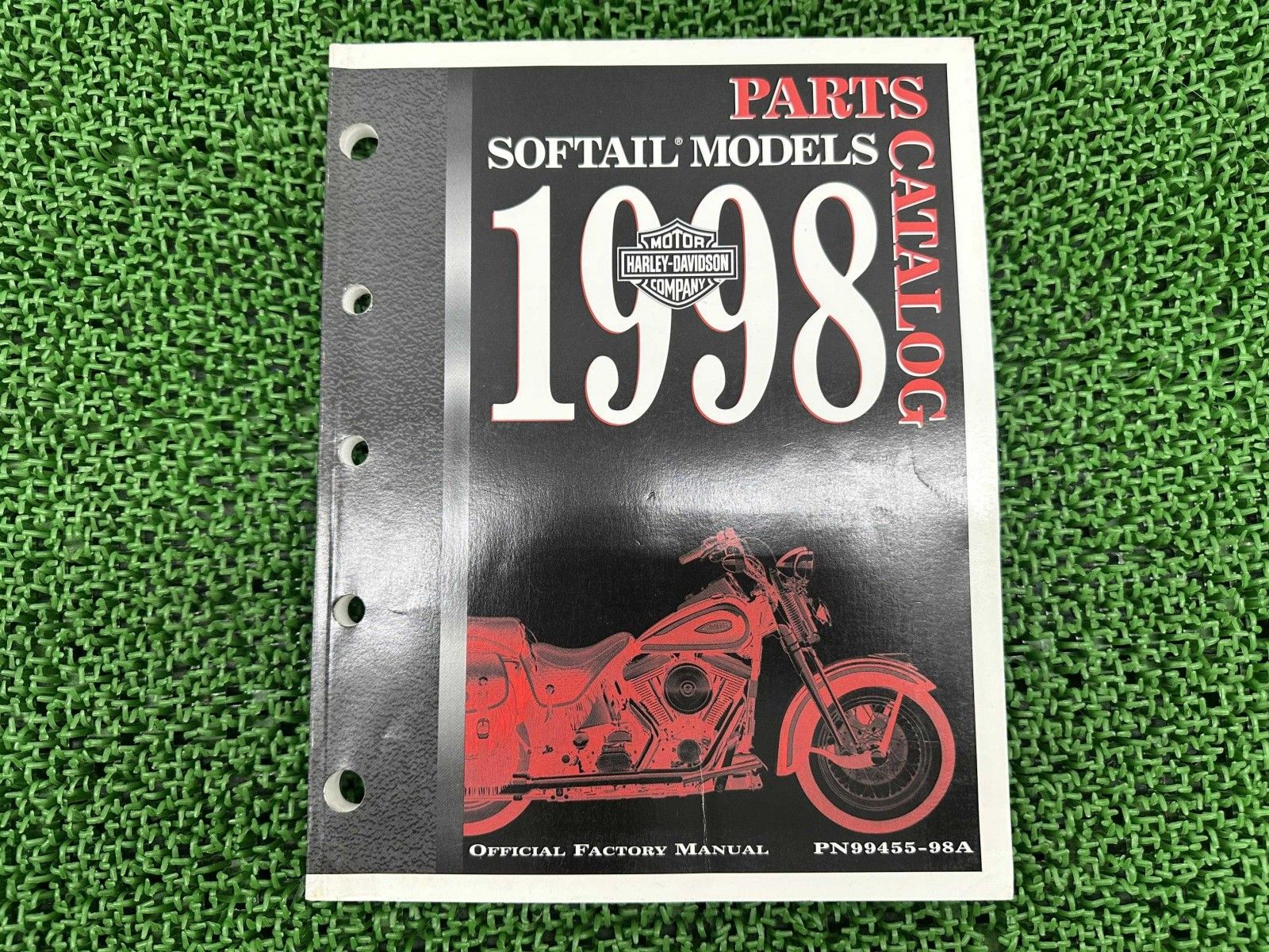 ソフテイル パーツリスト 英語版 ハーレー 正規 バイク 整備書 1998年ソフテイルモデル パーツカタログ oQ