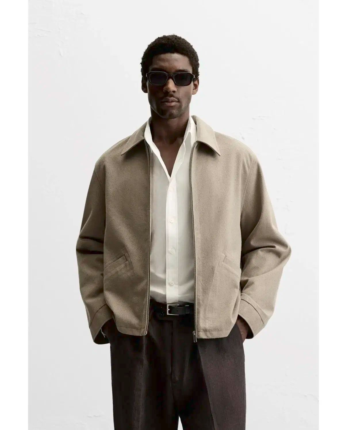 ZARA(ザラ) テクスチャー ストラクチャー オーバージャケット