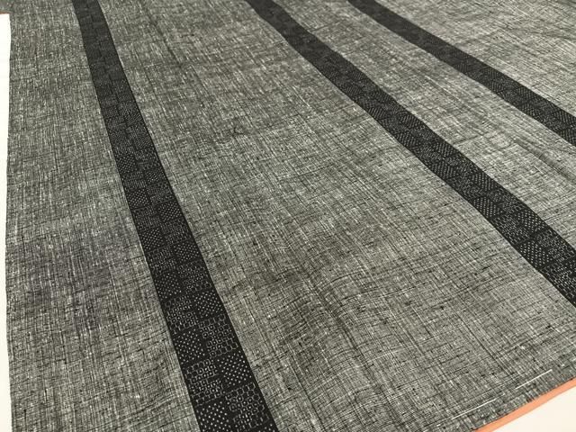 平和屋着物●本場結城紬　重要無形文化財　100亀甲　縞　正絹　逸品　未使用　AAAV7310zg 平和屋着物○本場結城紬 重要無形文化財 100亀甲 縞 正絹 逸品 未使用