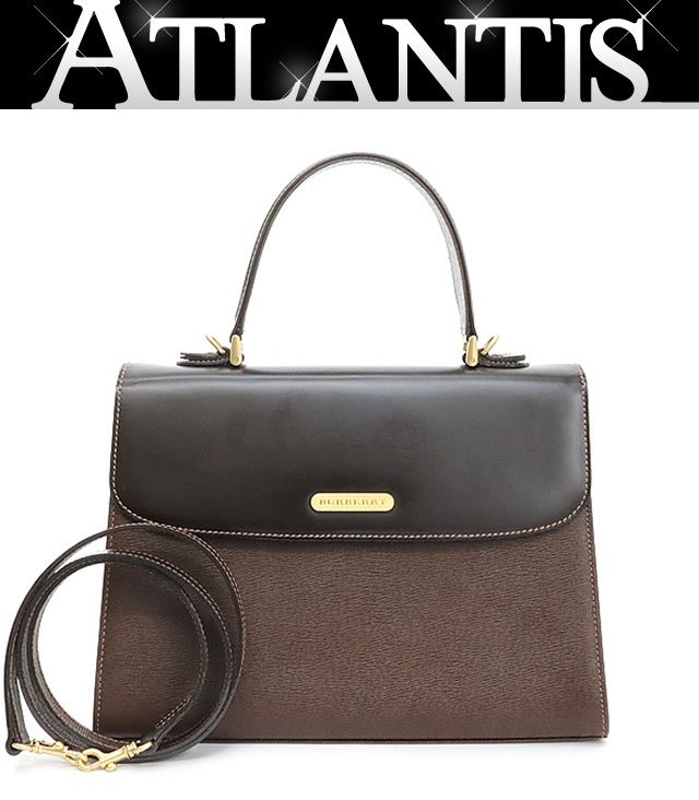 ✨美品✨ バーバリーズ　2way バッグ ブラウン　オールド 広尾店】 美品 バーバリー BURBERRY ヴィンテージ 2WAYバッグ