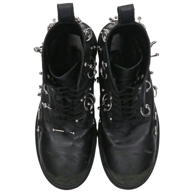 BALENCIAGA STRIKEストライクピアーシングレザーブーツ 黒 40 Balenciaga Strike レースアップ レザーブーツ | ブラック