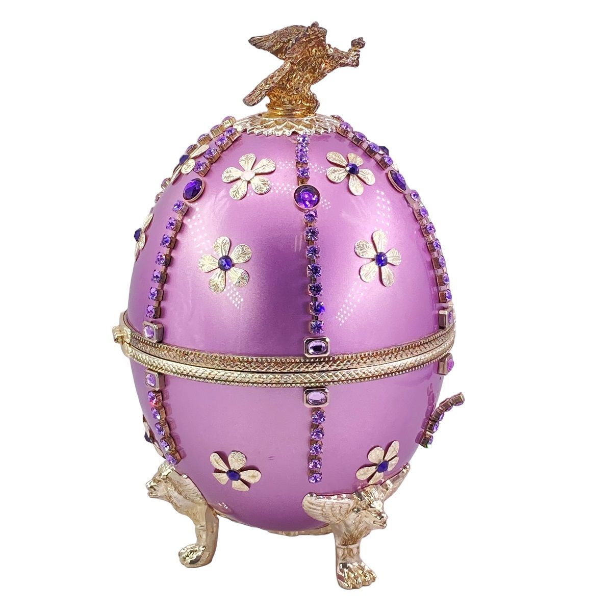 中古】 LADOGA ラドガ インペリアルコレクション 紫 エッグ 空瓶 飾り 
