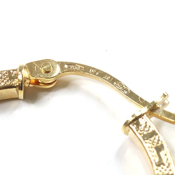 UNOAERRE ウノアエレ　K18 750 フープピアス　片耳 UNOAERRE ウノアエレ ピアス レディース フープピアス K18