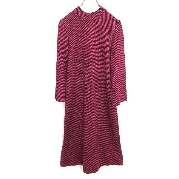 サイトウトヨコ 斉藤都世子 toyoko saito フルジップ ニット ワンピース 黒 anc サイトウトヨコ 斉藤都世子 ワンピース 紫 グレー ニット ラメ