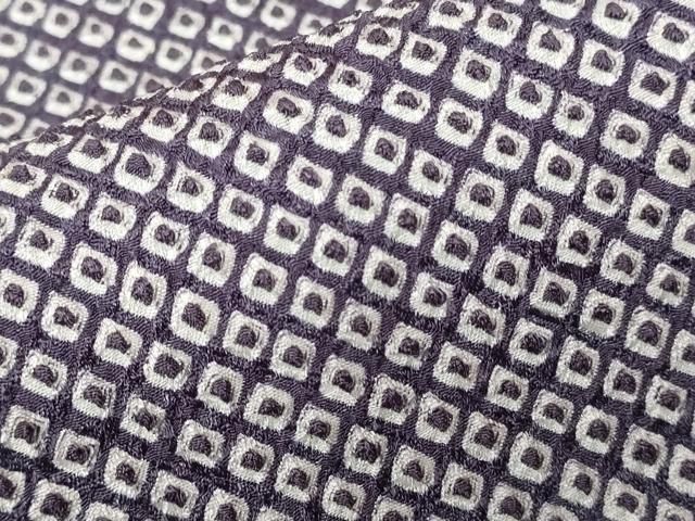 平和屋着物●本場大島紬　残糸織　やたら織　変わり横段文　黒地　正絹　逸品　未使用　AAAZ0124zg 平和屋着物○本場大島紬 残糸織 やたら織 変わり横段文 黒地 正絹