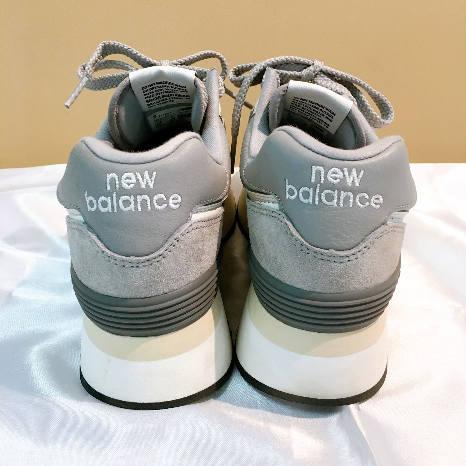 new balance ニューバランス スニーカー 厚底 WL574ZBA グレー 24.5cm  