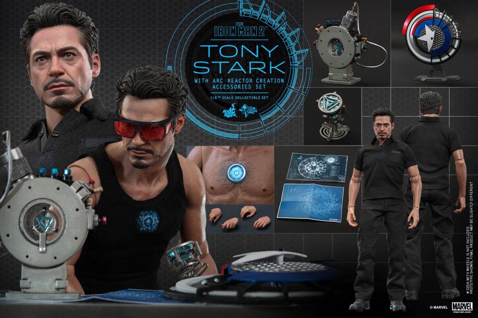 ホットトイズ アーク・リアクター開発版 アイアンマン2 トニー・スターク ムービー・マスターピース】『アイアンマン2』1／6スケール