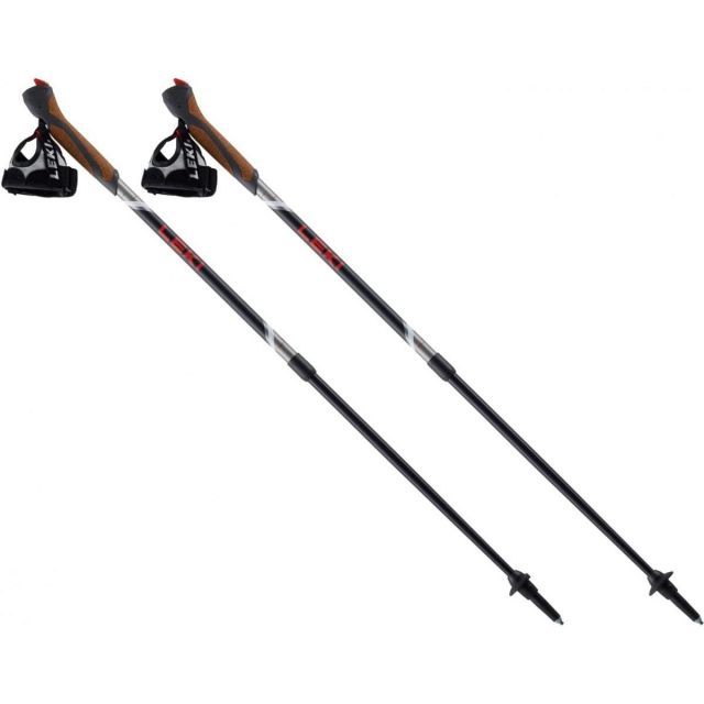 レキ LEKI スピン ショート 1300438190 ブラック 90～120cm ノルディックウォーキングポール トレッキングポール ストック アウトドア 黒