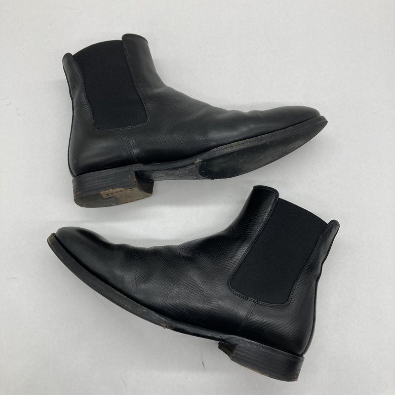  F LLI Giacometti フラテッリジャコメッティ サイドゴアブーツ シューズ レザー 本革 ショート丈 サイズ41 26 cm相当 ブラック 靴 B 15083 サイドゴアブーツ ブーツ 革靴