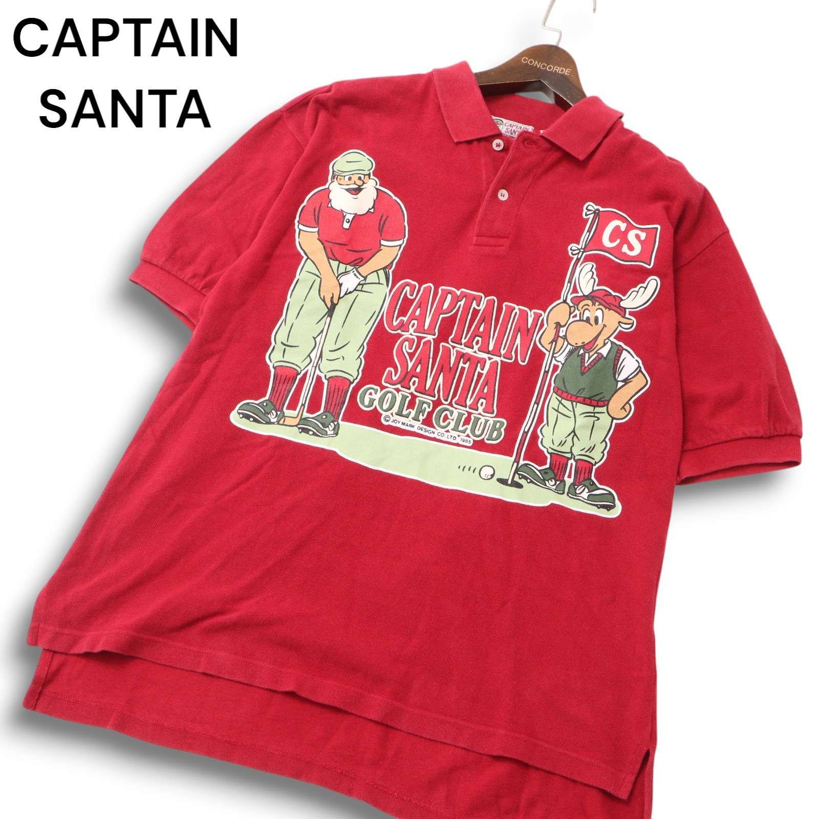期間限定キャンペーン SANTA CAPTAIN GOLF プリント ゴルフ キャプテンサンタ CLUB メンズウェア