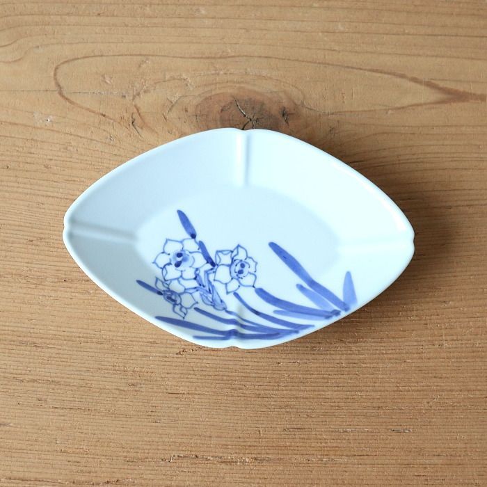渋草焼 芳国舎 花絵 ひし皿 磁器 ② - メルカリ