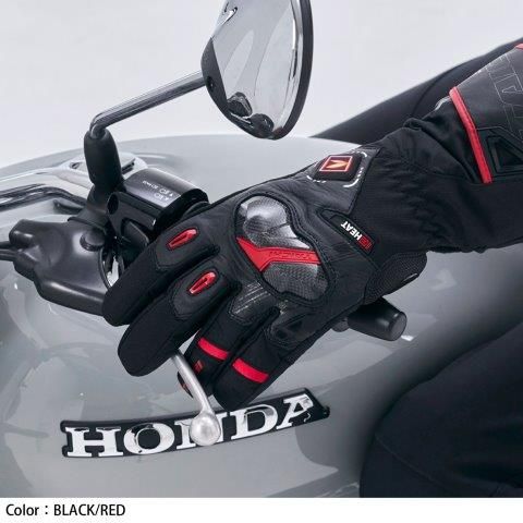 e-HEAT アームド グローブ ブラック/レッド Sサイズ RST654 アールエス