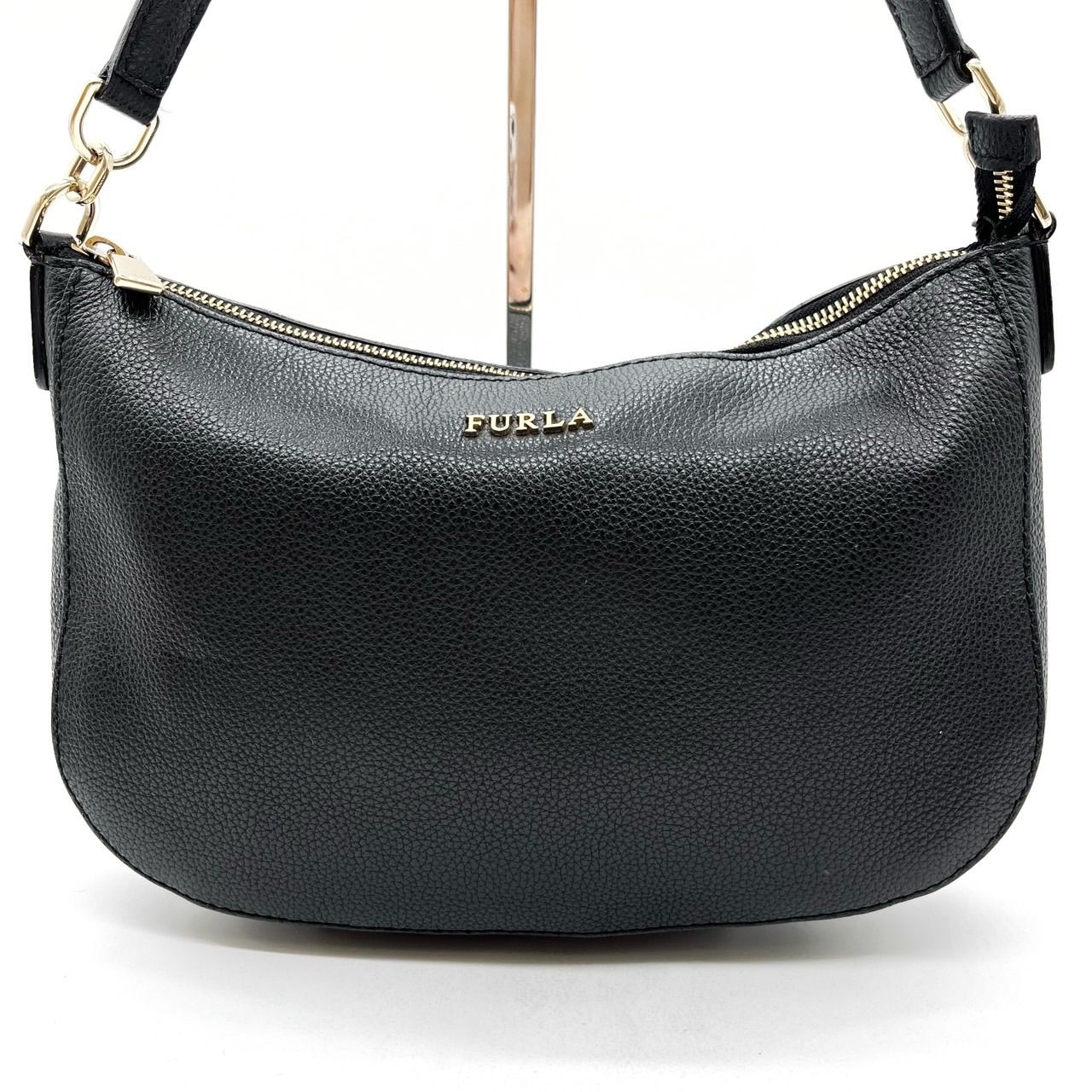 美品【FURLA フルラ】ハンドバッグ ショルダーバッグ 2wayバッグ レザー フルラ 2wayレザーハンドバッグ ショルダーバッグ レディース