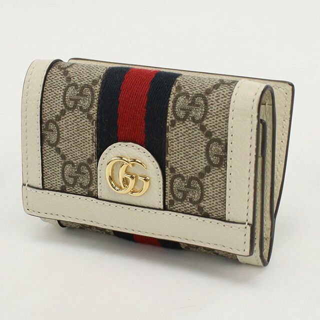 GUCCI　グッチ　折り財布　オフィデア　極美品‼️ GUCCI グッチ 二つ折り財布 レディース OPHIDIA オフィディア