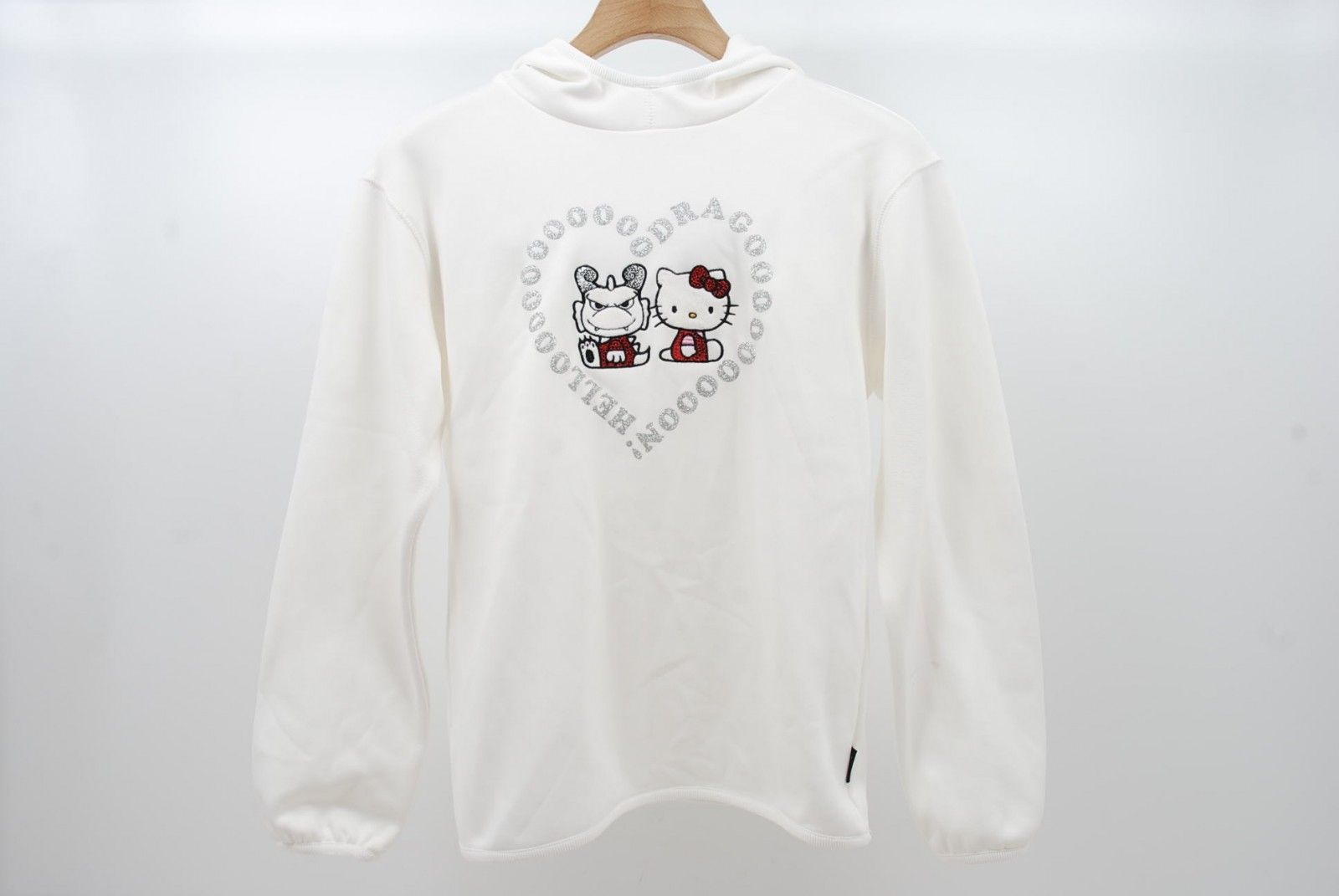 中古 レディース ダンスウィズドラゴン DANCE WITH DRAGON パーカー 2(M) 白 KITTYu0026チビドラ