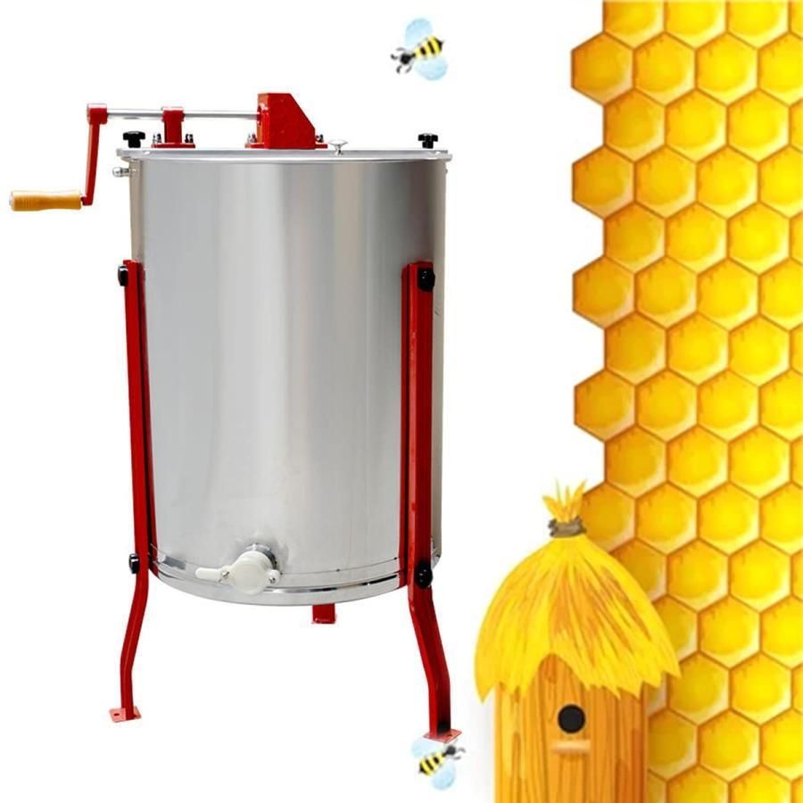 ハニースピナー 遠心分離機 はちみつ 蜂蜜分離器 手動 蜂蜜 養蜂機械 蜂蜜抽出機 養蜂用 器具 ステンレス製 2フレーム 濾過器 蜂蜜抽出器 蜜こし器