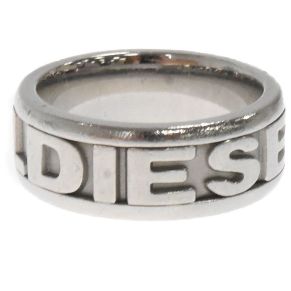 DIESEL (ディーゼル) エンボスロゴ スチールリング シルバー 16号 