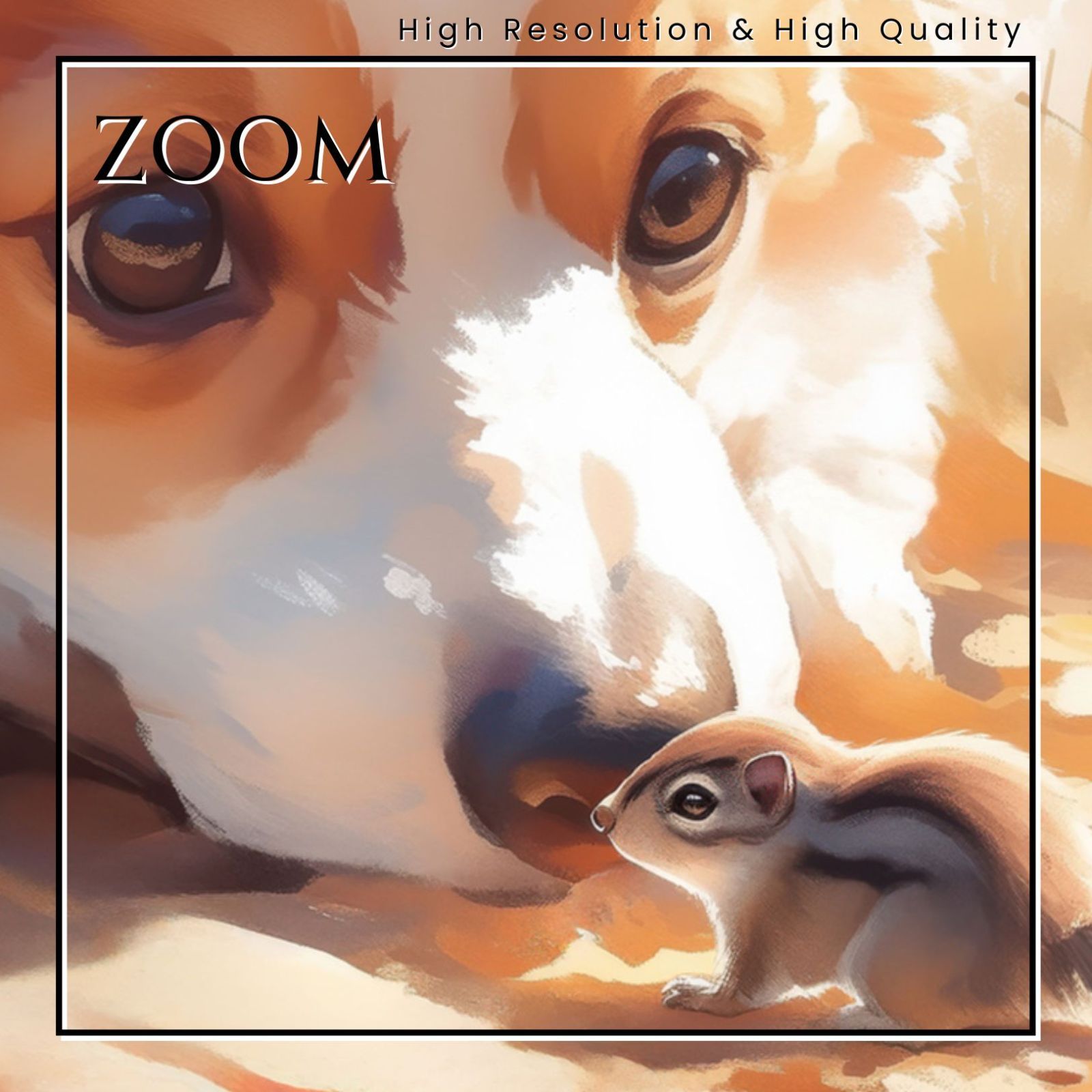 栗鼠犬戯舞