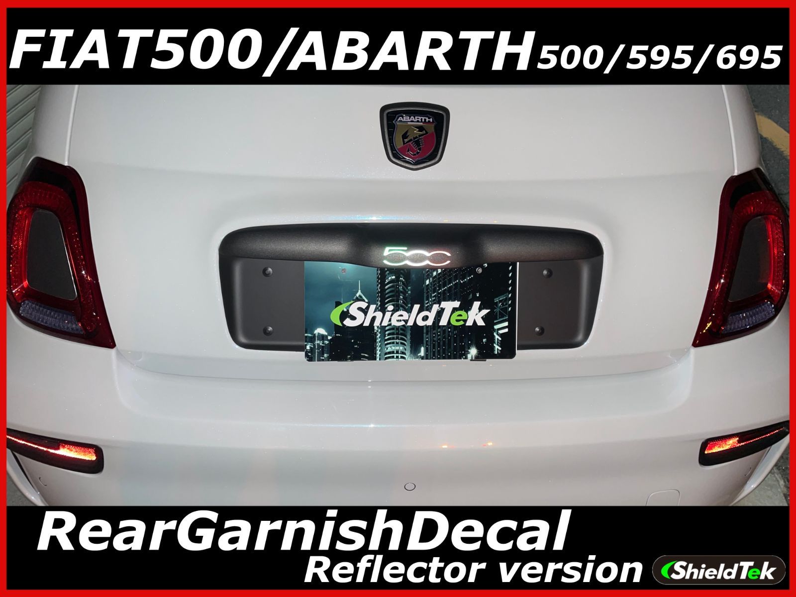 アバルト 595/695 専用 リアガーニッシュ フィアット(純正) リア