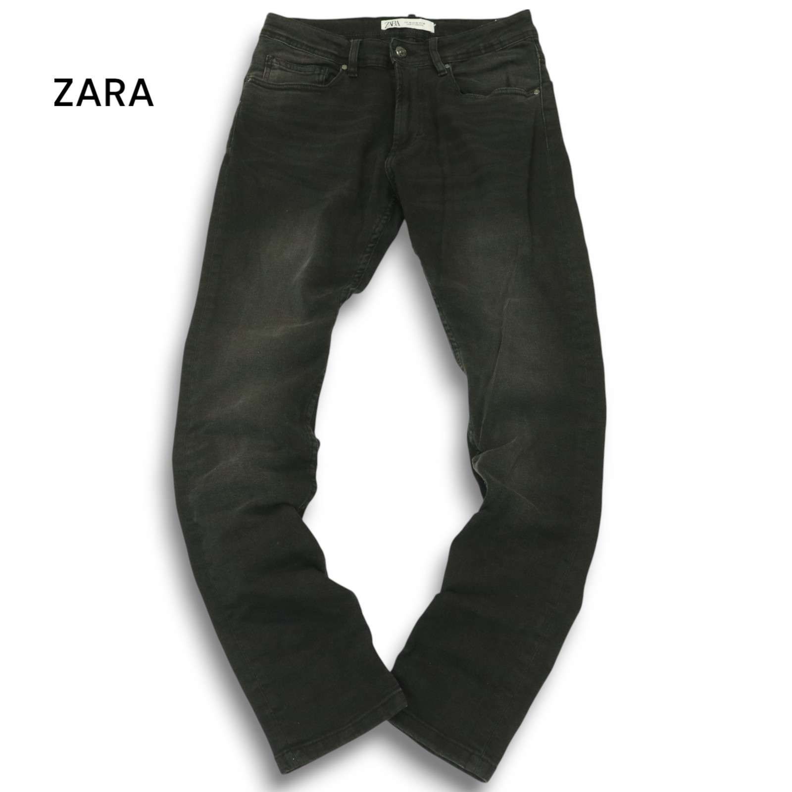 美品☆ ZARA ザラ マン 現行タグ☆ dnwr. USED加工 ストレッチ