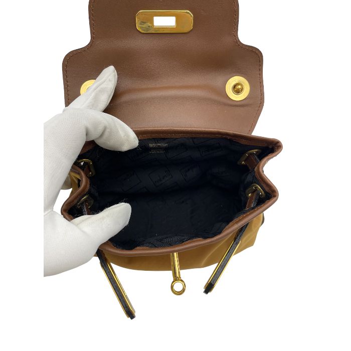 MOSCHINO モスキーノ 3WAY ミニ ショルダー ウエスト ハンド バッグ 