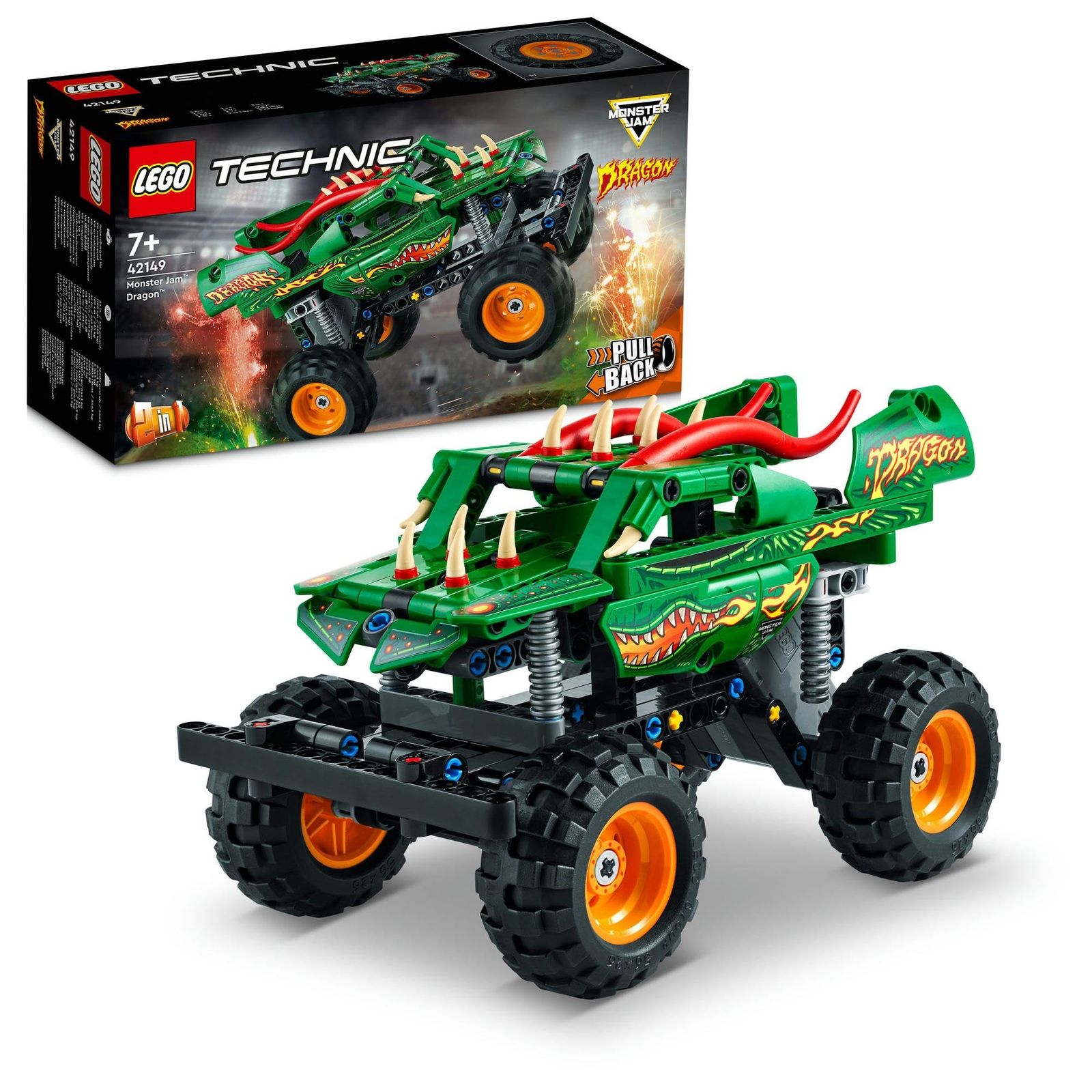 レゴ(LEGO) テクニック Monster Jam(TM) ドラゴン(TM) 42149 おもちゃ ブロック プレゼント 乗り物 のりもの 男の子 7歳以上 [Monster Jam ドラゴン]
