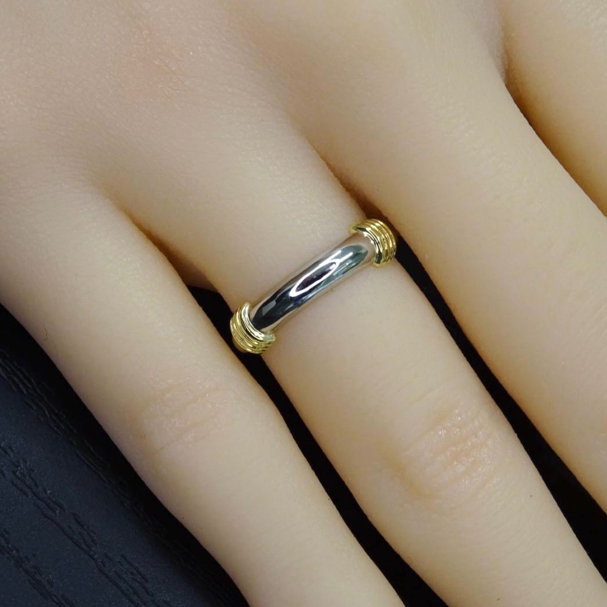 ChristianDior 750(18金K18)プラチナpt950リング7号半 ChristianDior 750(18金K18)プラチナpt950リング7号半 Christian Dior